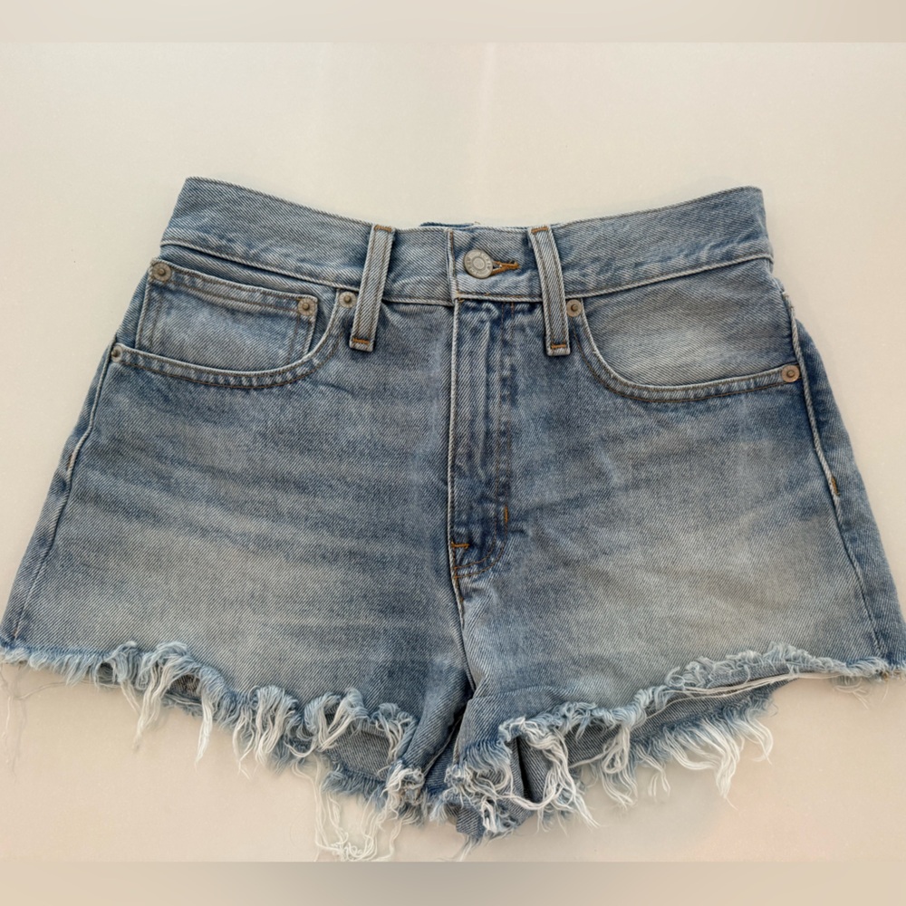 Jcrew Light Blue Distressed Denim Shorts
